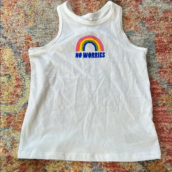 3 Old Navy Cream Shirt, White and Blue Tank Tops Soft Cotton Casual- NWT - Picture 6 of 9